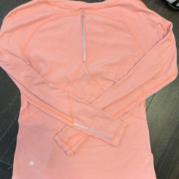 Lululemon Coral long sleeve half zip pullover, size 12 - Picture 2 of 6